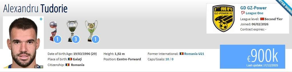 kaiyun集团-德转：原武汉三镇外援图多列、原河南后卫刘斌加盟广东广州豹